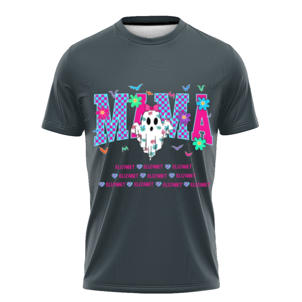 Grandma, Gigi, Nana Custom With Grandkids Names – Personalized Halloween Grandma Tshirt