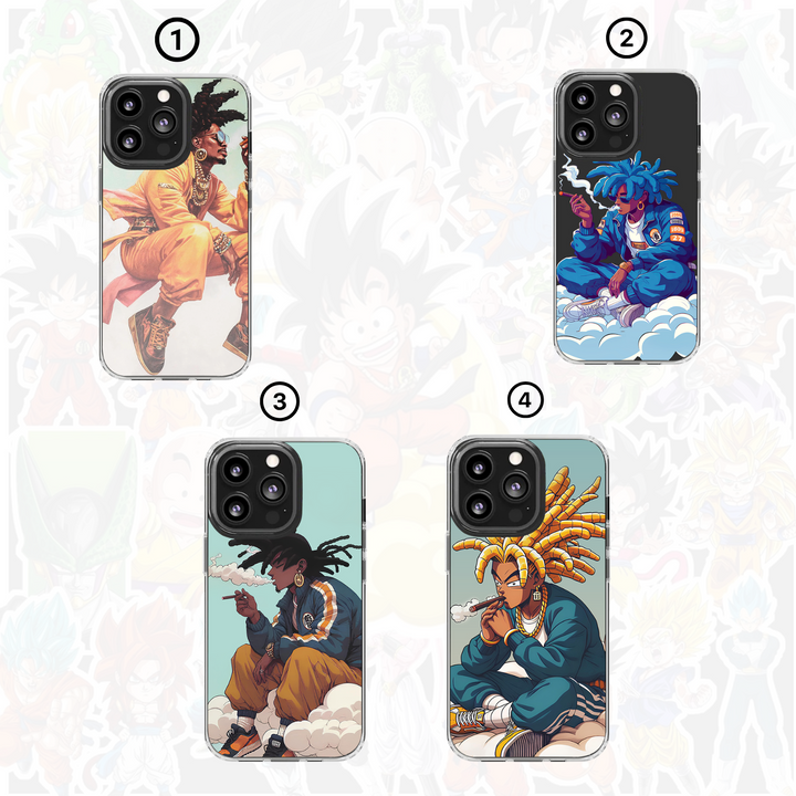Anime Streetwear Phone Case – Dragon-Inspired Hip-Hop Style, Cool Urban Art Design for iPhone 15/14/13/12/11/XR/XS/X, Pro Max – Trendy Gift for Him or Her