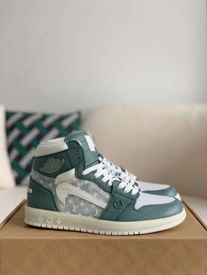 LV x Nike Air Jordan 1 High Custom by The Shoe Surgeon