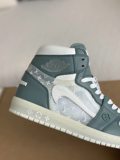 LV x Nike Air Jordan 1 High Custom by The Shoe Surgeon