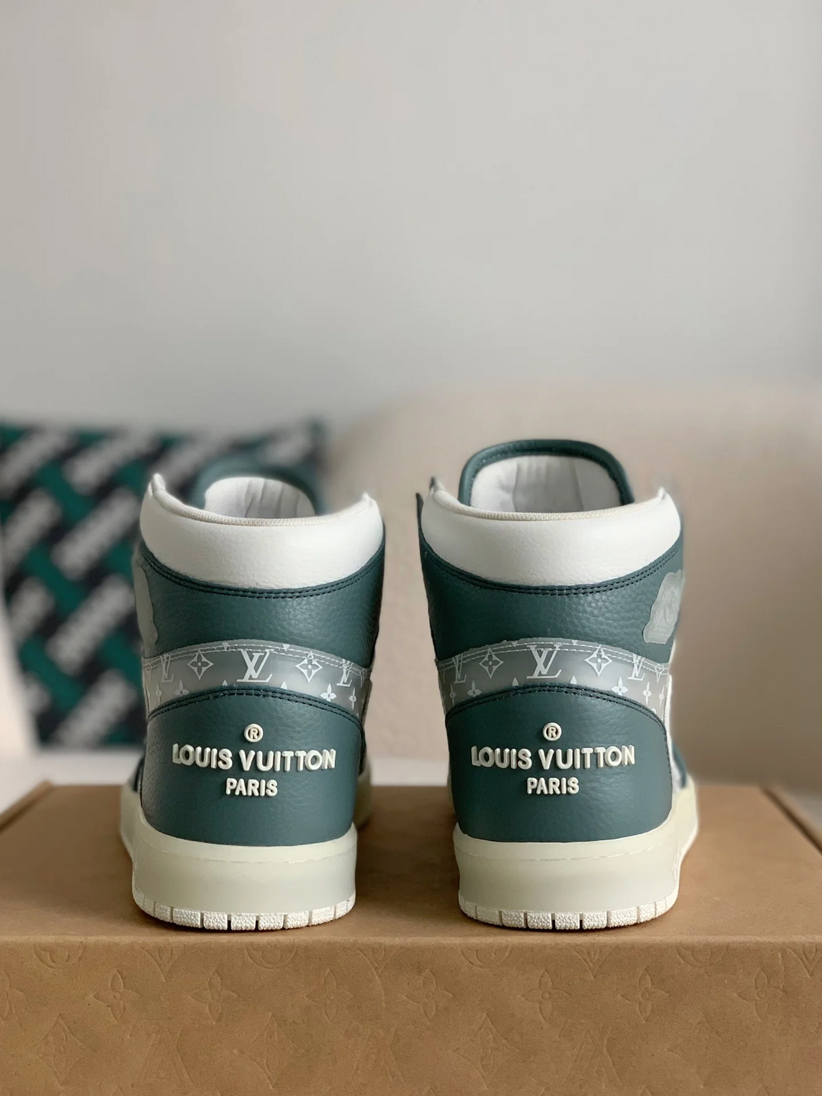 LV x Nike Air Jordan 1 High Custom by The Shoe Surgeon