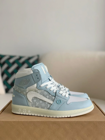 LV x Nike Air Jordan 1 Monogram Sky Edition