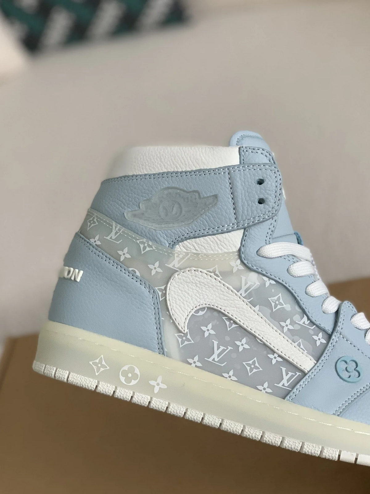 LV x Nike Air Jordan 1 Monogram Sky Edition