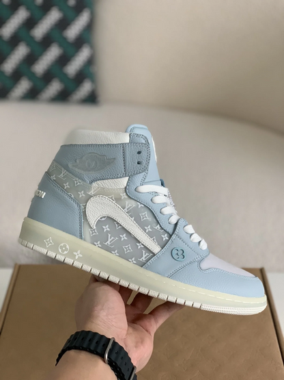 LV x Nike Air Jordan 1 Monogram Sky Edition
