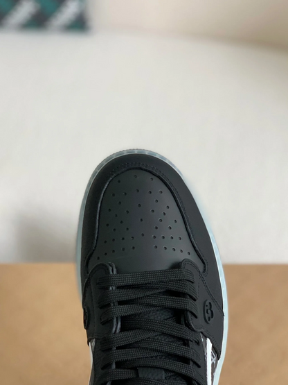 LV x Nike Air Jordan 1 Triple Black Monogram Edition