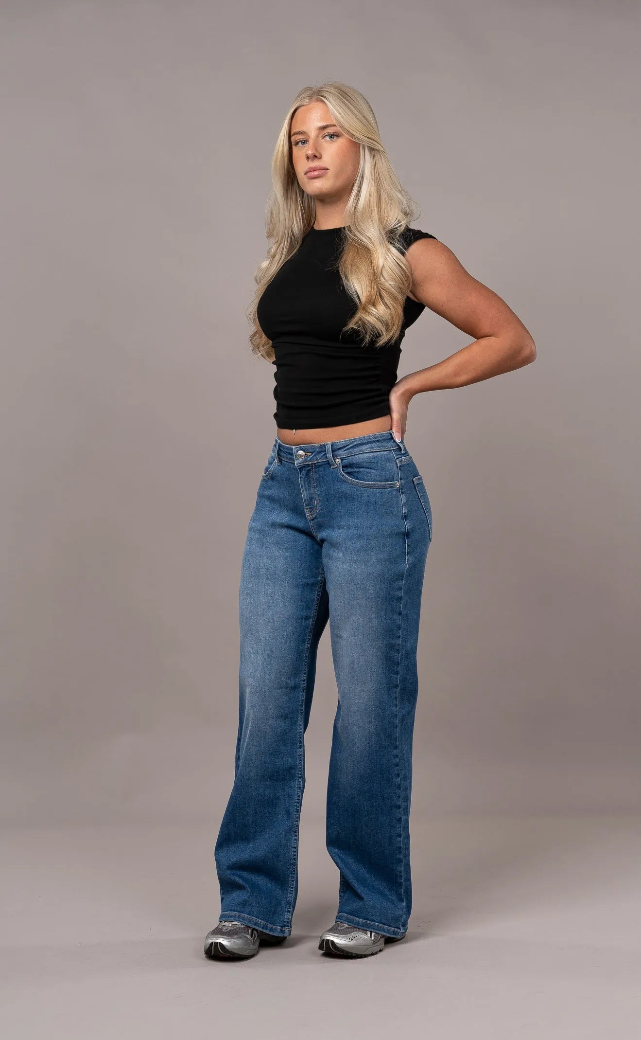 Baggy Low Waisted - Stonewashed Blue
