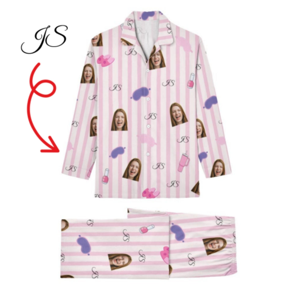 Custom Family Pajamas – Personalized Name, Color & Photo , Matching Set for Dad, Mom & Kids , Cozy Christmas Sleepwear Gift