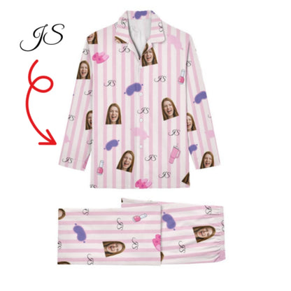 Custom Family Pajamas – Personalized Name, Color & Photo , Matching Set for Dad, Mom & Kids , Cozy Christmas Sleepwear Gift