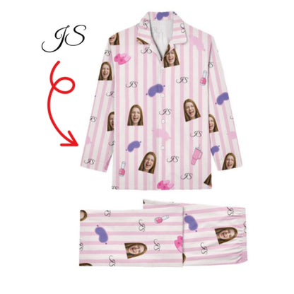 Custom Family Pajamas – Personalized Name, Color & Photo , Matching Set for Dad, Mom & Kids , Cozy Christmas Sleepwear Gift