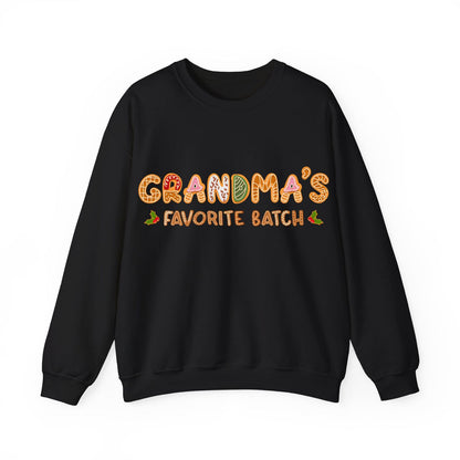 Grandma’s Favorite Batch Sweater – Personalized Gingerbread Family Christmas Custom Gift
