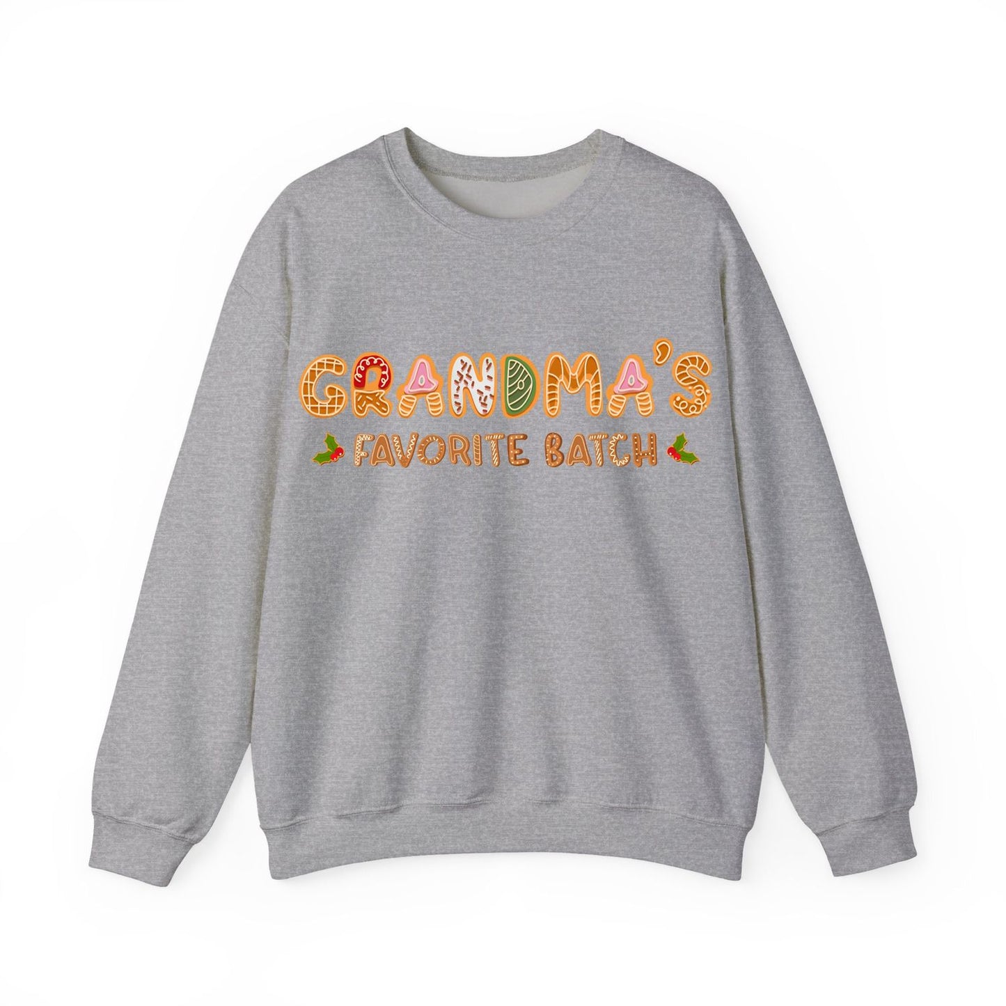 Grandma’s Favorite Batch Sweater – Personalized Gingerbread Family Christmas Custom Gift