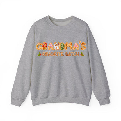 Grandma’s Favorite Batch Sweater – Personalized Gingerbread Family Christmas Custom Gift