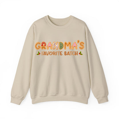 Grandma’s Favorite Batch Sweater – Personalized Gingerbread Family Christmas Custom Gift