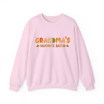 Grandma’s Favorite Batch Sweater – Personalized Gingerbread Family Christmas Custom Gift