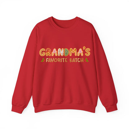 Grandma’s Favorite Batch Sweater – Personalized Gingerbread Family Christmas Custom Gift