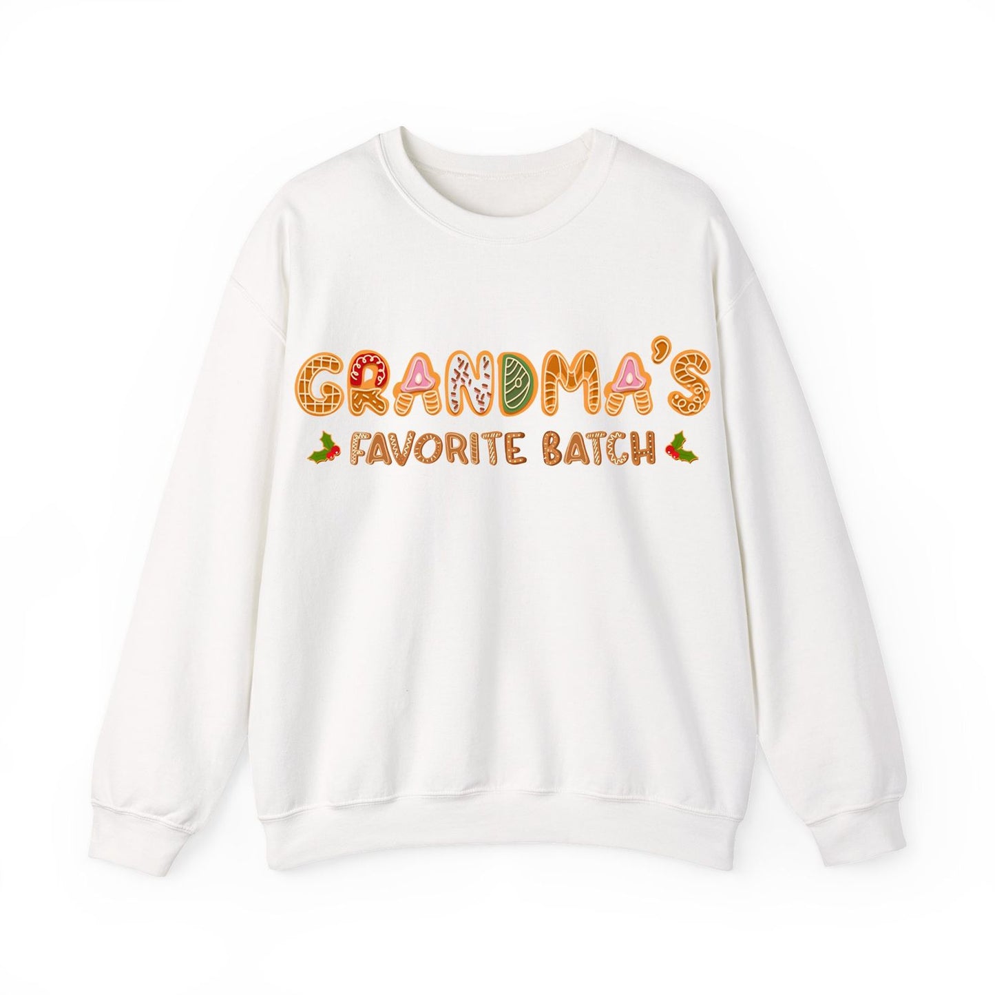 Grandma’s Favorite Batch Sweater – Personalized Gingerbread Family Christmas Custom Gift