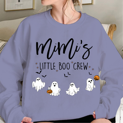 Comfort Colors Halloween Grandma Sweatshirt – Personalized Boo Crew Family Design