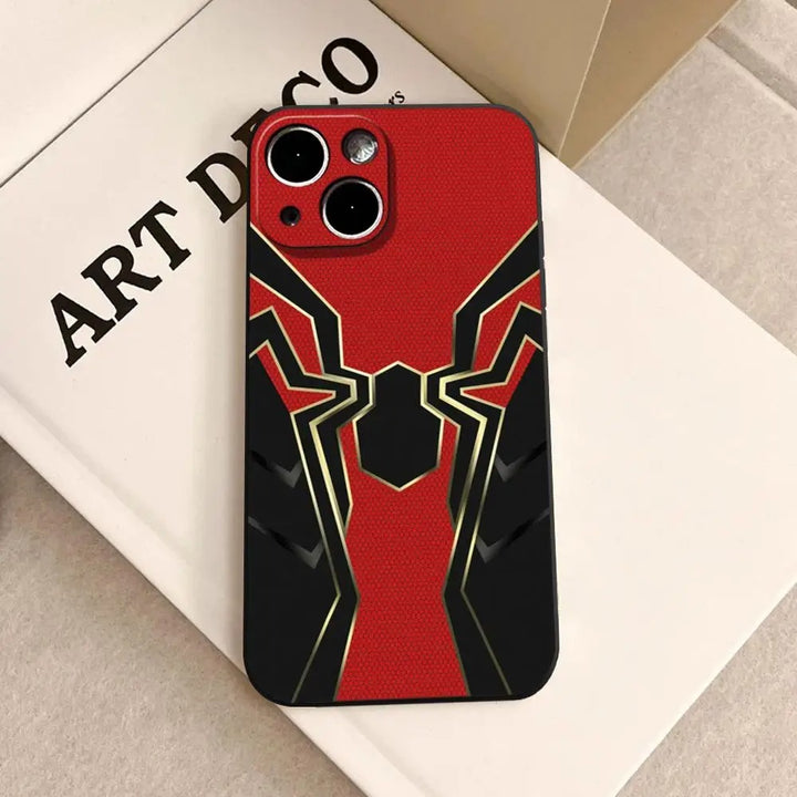Spider-Man Red Web Case | Hero Style for iPhone 11 12 13 14 15 16 Pro Max Samsung S22 S23 S24 S24.99 Ultra Plus