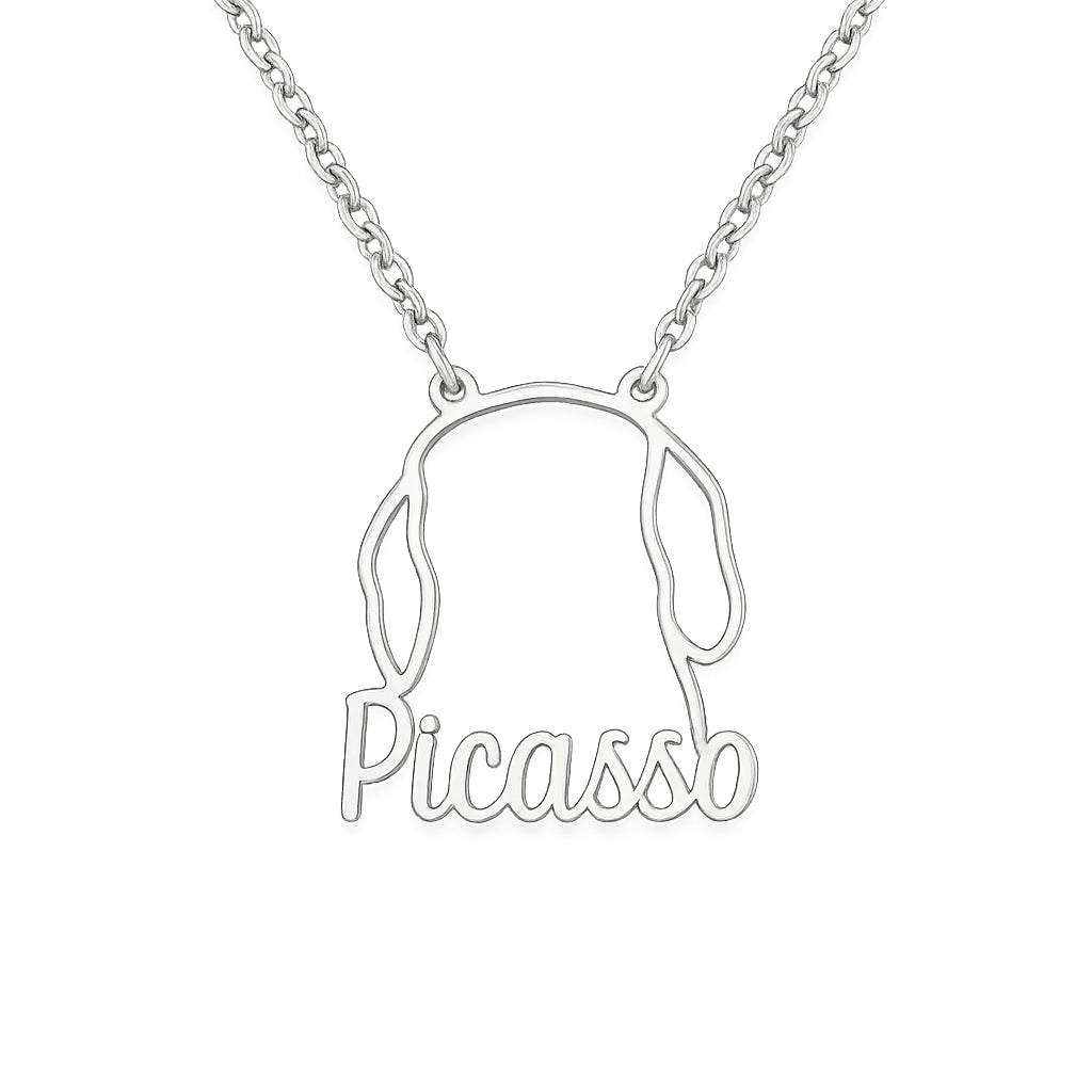 Personalized Dog Name Necklace – Custom Pet Jewelry