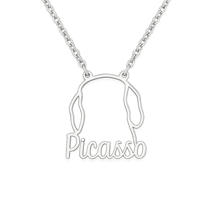 Personalized Dog Name Necklace – Custom Pet Jewelry