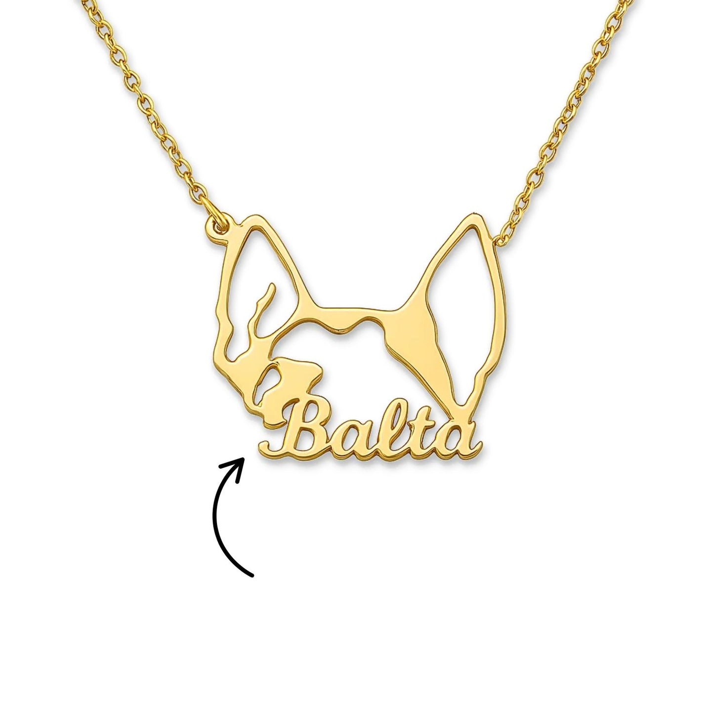Personalized Dog Name Necklace – Custom Pet Jewelry