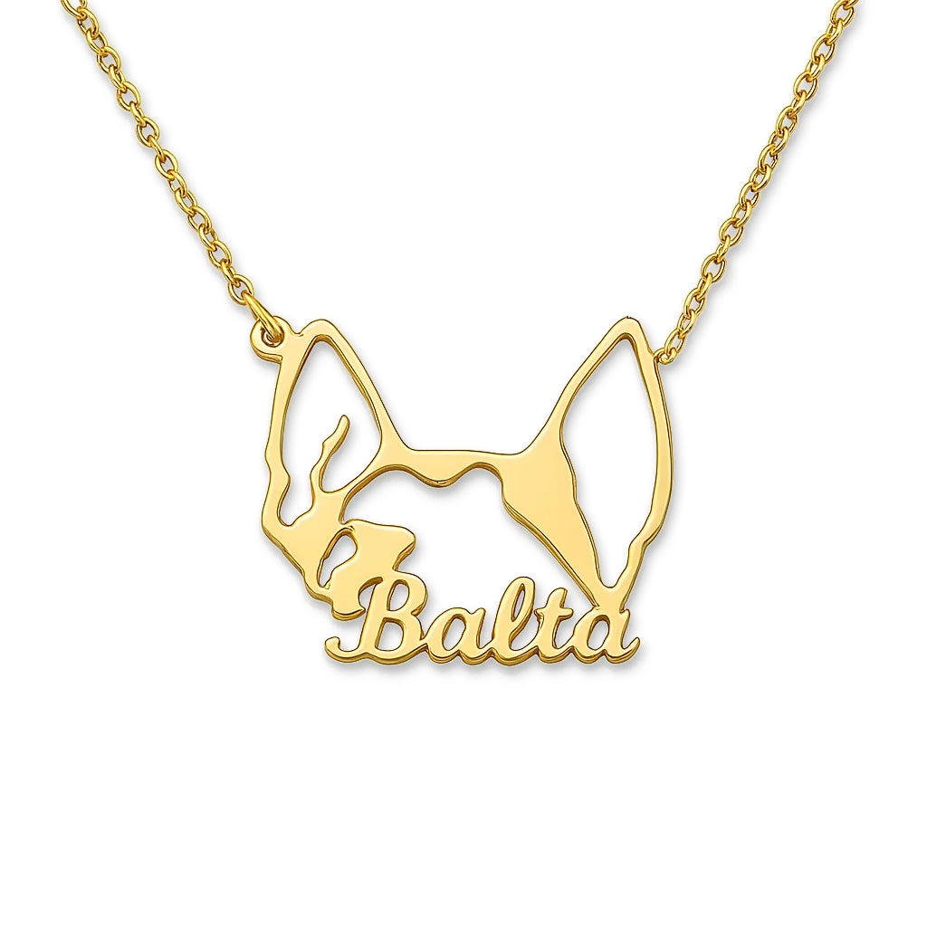 Personalized Dog Name Necklace – Custom Pet Jewelry