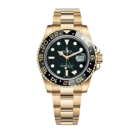 Rolex GMT-Master II “Root Beer” Yellow Gold Black Dial