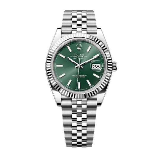 Rolex Datejust 41 Oyster, 41 mm, Oystersteel and white gold