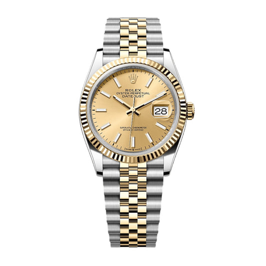 Rolex Datejust 36 Oyster, 36 mm, Oystersteel and yellow gold