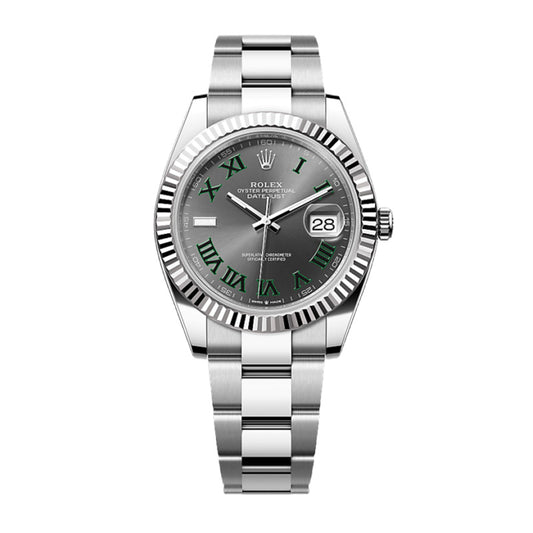 Rolex Datejust 41 Oyster, 41 mm, Oystersteel and white gold