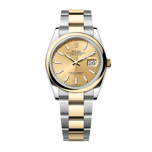 Rolex Datejust 36 Oyster, 36 mm, Oystersteel and yellow gold