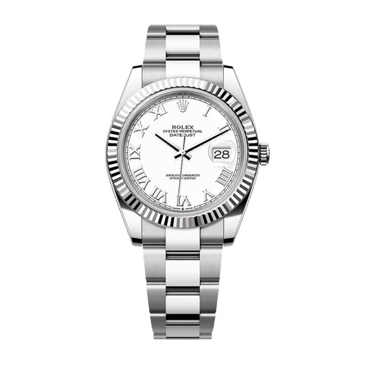 Rolex Datejust 41 Oyster, 41 mm, Oystersteel and white gold