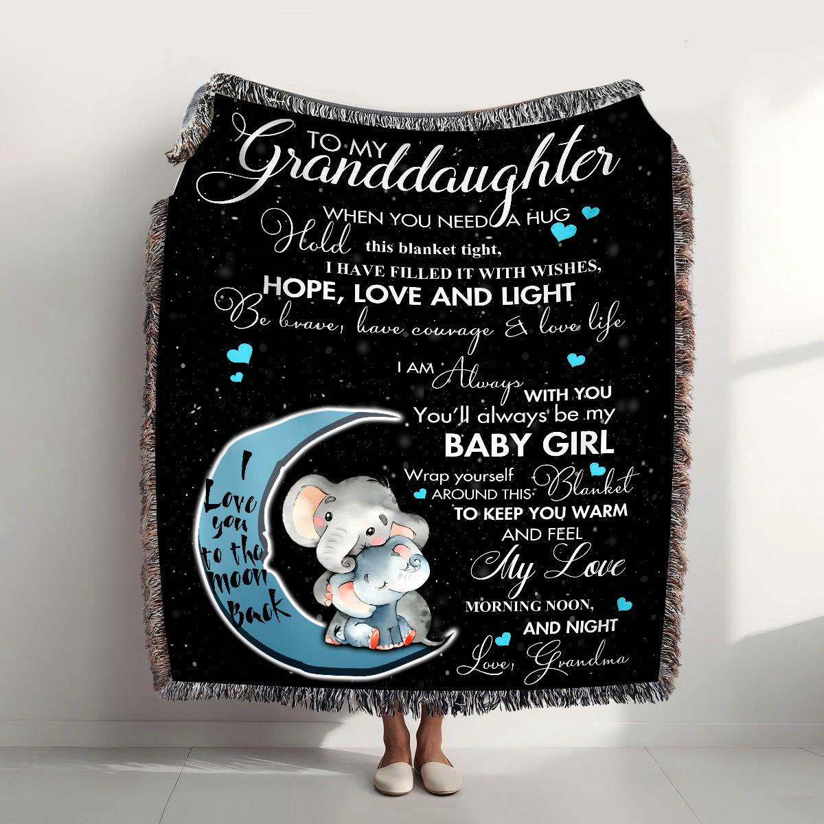 To My Granddaughter Fleece Blanket