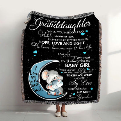 To My Granddaughter Fleece Blanket
