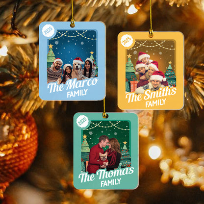 Personalized Family Christmas Ornament 2025 – Custom Family Keepsake