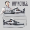 Invincible Custom Air Force 1 – Black & White Mark Variant